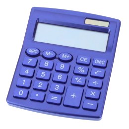 Kalkulator Biurowy Szkolny Klasyczny 8-Cyfrowy LCD Solar Granatowy