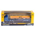 Ciężarówka Cysterna Metalowa Ruchome Elementy Żółta 1:50