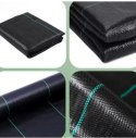 Agrotkanina Czarna 160 cm x50m UV 90g Antychwastowa Agrowłóknina + Kotwy
