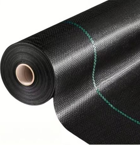 Agrotkanina Czarna 160 cm x50m UV 90g Antychwastowa Agrowłóknina + Kotwy