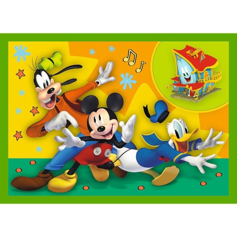 Puzzle - "4w1 (12, 15, 20, 24)" - Wśród przyjaciół Myszka Miki Trefl 34616