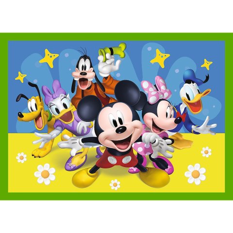 Puzzle - "4w1 (12, 15, 20, 24)" - Wśród przyjaciół Myszka Miki Trefl 34616