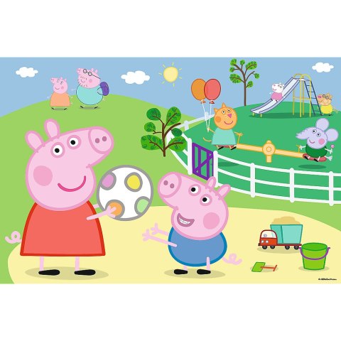 Puzzle - 60 - Zabawy w gronie przyjaciół - Peppa Pig 17356