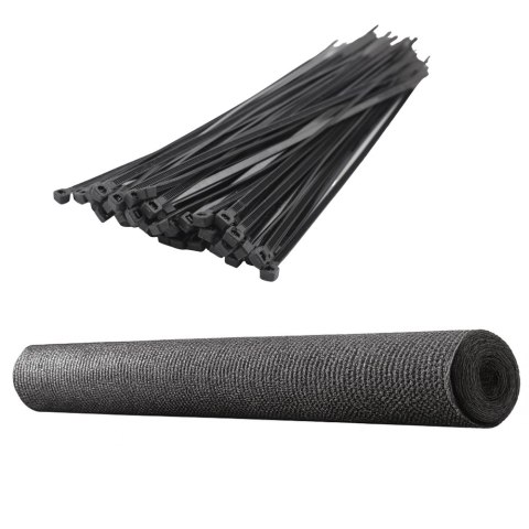 Siatka Cieniująca Na Ogrodzenie Płot Maskująca Zielona 1.5M 10M 140g/m²