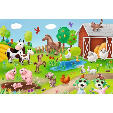 Puzzle 24 maxi Bobaski i Zwierzęta Trefl 14372