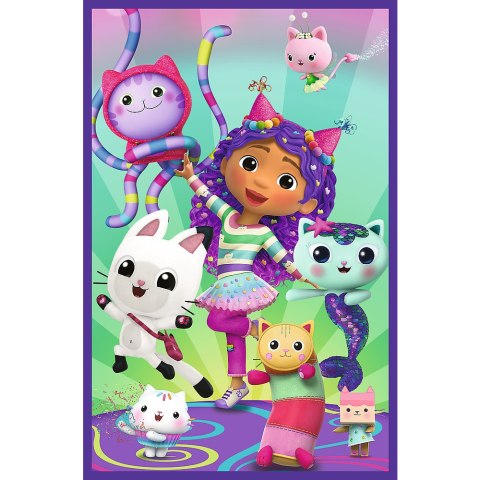 Puzzle - 3x80 - Kolorowe dni Gabby - Koci Domek Gabi - Trefl 34882