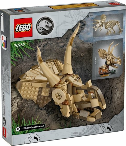 LEGO 76969 JURASSIC WORLD Szkielety dinozaurów: czaszka triceratopsa