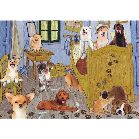 Puzzle - 500 - Pokój van Gogha Psia Rewolucja Trefl 37539