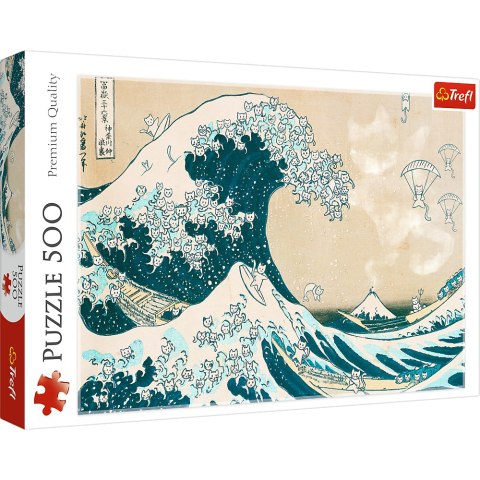 Puzzle - 500 - Wielka kocia fala Trefl 37537