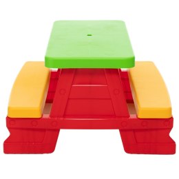 Zestaw Stolik Ogrodowy z Ławeczkami Dla Dzieci Dorex Czerwony