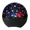 Projektor Gwiazd Lampka Nocna Głośnik 2w1 Czarny