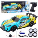 Auto Sportowe Zdalnie Sterowane RC Podświetlana Karoseria Drift Turkusowe