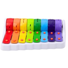 Rock N' Roller Piano Instrument Dla Malucha Cymbałki Obrotowe Koła Kolorowe
