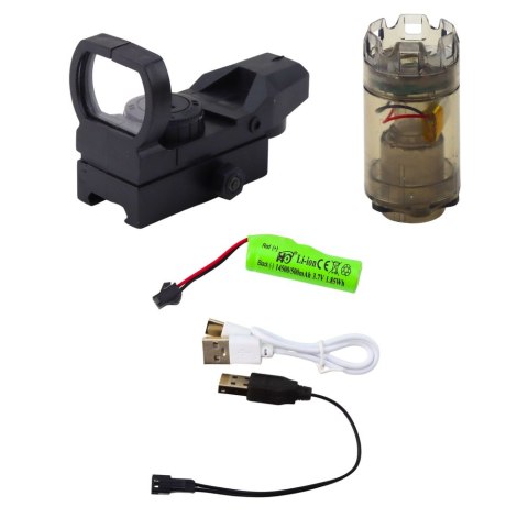 Elektryczny Pistolet Na Wodę M416 Podświetlany Celownik 450 ml 8-10 m