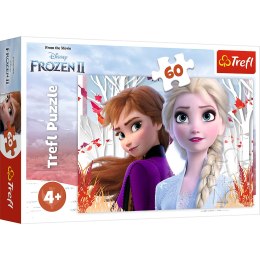 Puzzle - 60 - Zaczarowany świat Anny i Elsy - Kraina Lodu II - Trefl 17333