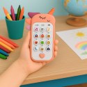 Dziecięcy Telefon Edukacyjny Światła Dźwięki Melodie Różowy