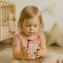 Dziecięcy Telefon Edukacyjny Światła Dźwięki Melodie Różowy