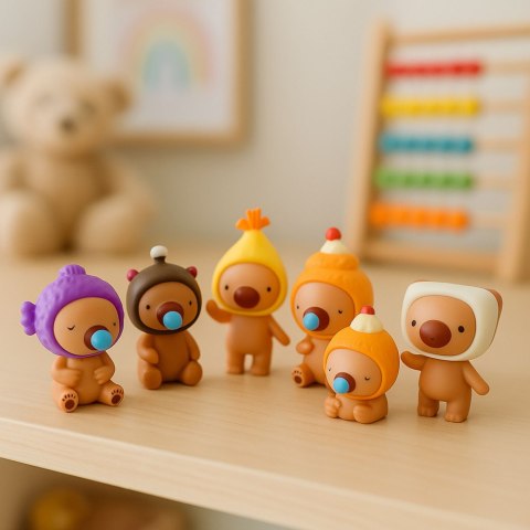 Figurka Niespodzianka Kapibara Bobas Zabawka Kolekcja Blind Box Mix