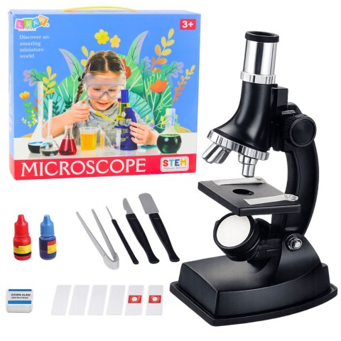 Mikroskop Edukacyjny Dla Dzieci Akcesoria Powiększenie 300x