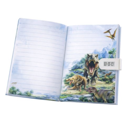 Pamiętnik Notatnik Na Kod Dinozaury Melodie Kolorowe Strony