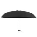 Parasolka Kieszonkowa Składana z Ochroną UV UPF 50+ Etui Czarna 90 cm