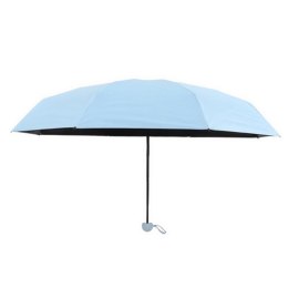 Parasolka Kieszonkowa Składana z Ochroną UV UPF 50+ Etui Niebieska 90 cm