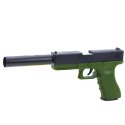 Pistolet Zabawkowy Naboje Piankowe Amunicja Łuski Zielony