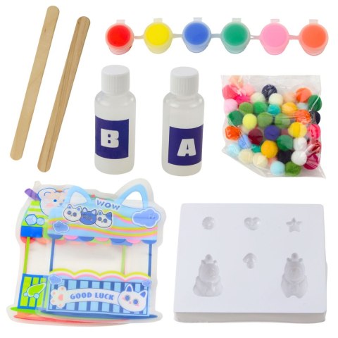 Zestaw Kreatywny Do Tworzenia Żelowych Figurek DIY Kapibara 18 el.