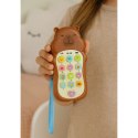 Dziecięcy Telefon Edukacyjny Światła Dźwięki Melodie Kapibara Brązowy