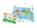 Gra edukacyjna Puzzle Quizy Zwierzęta Odkrywamy Świat Uczę się Bawiąc Język Polski Clementoni 50779