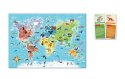 Gra edukacyjna Puzzle Quizy Zwierzęta Odkrywamy Świat Uczę się Bawiąc Język Polski Clementoni 50779