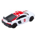 Samochód Sportowy Metalowy Napęd Pull Back Światła Dźwięki Biały 1:43