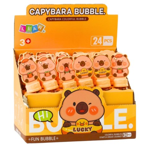 Bańki Mydlane Kapibara 3 Otwory Do Baniek 35 ml Mix