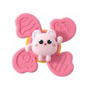 Zestaw Fidget Spinnery Grzechotki Wirujące Przyssawki Kolorowe 3 szt.