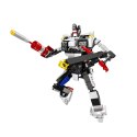 Klocki Konstrukcyjne Samochód Sportowy Robot 2W1 Biały 320 el.