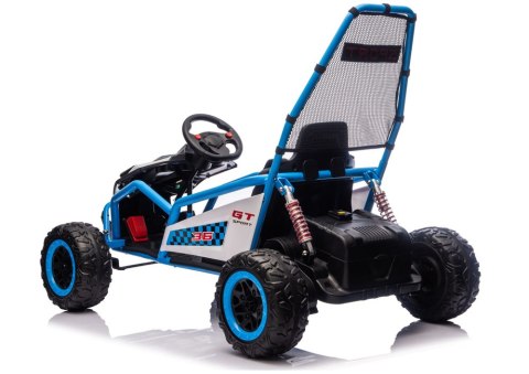 Pojazd Na Akumulator DM-107 24V7 Cichy Silnik Niebieski