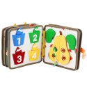 Książeczka Edukacyjna Sensoryczna Filcowa 3D Zwierzęta Jelonek