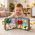 Książeczka Edukacyjna Sensoryczna Filcowa 3D Zwierzęta Jelonek